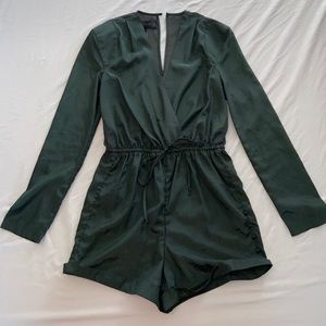 Forrest Green Romper